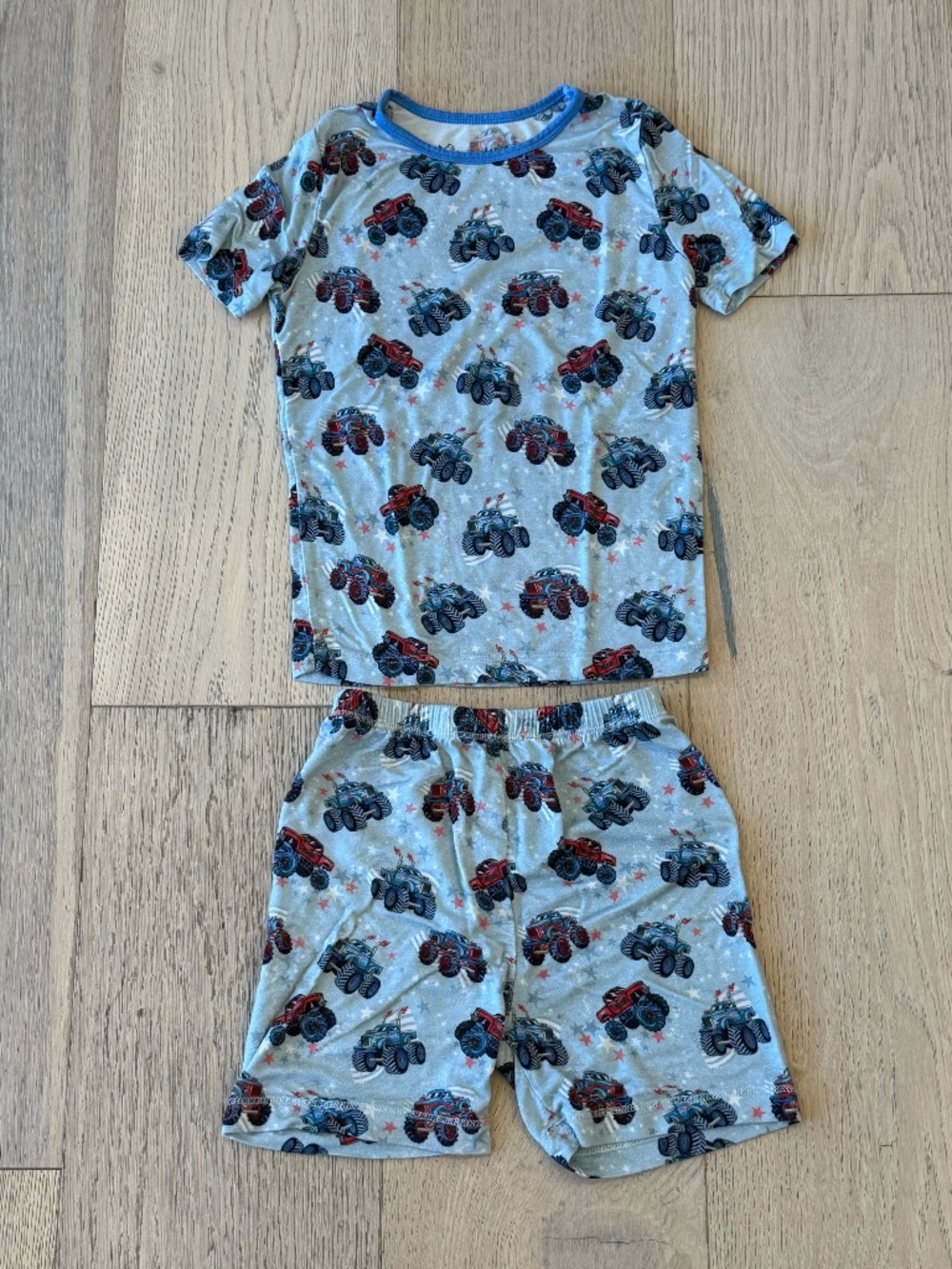 Free Birdees Bamboo Monster Truck Short Pajama Set | Size 5 | EUC